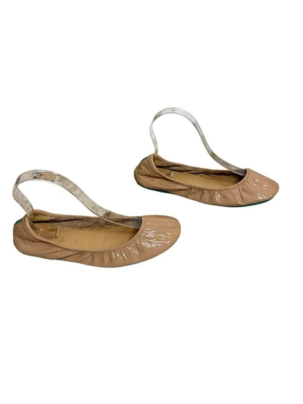 Tieks Nude Paten Leather Ballet Flats Women’s Size 7